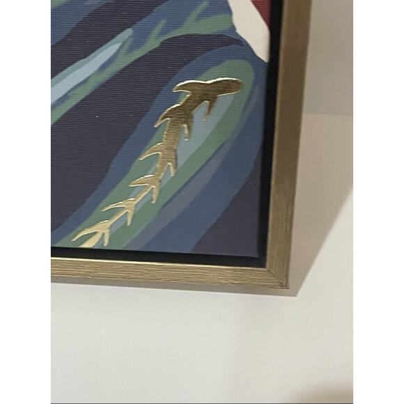 Beautiful Frida Kahlo Framed Wall Art Painted Canvas Gold Frame Mexican Pop Art! - Picture 9 of 10